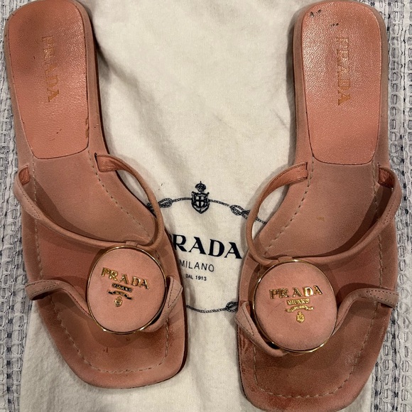 VINTAGE PRADA sandal Sz 39 9 - Picture 1 of 6